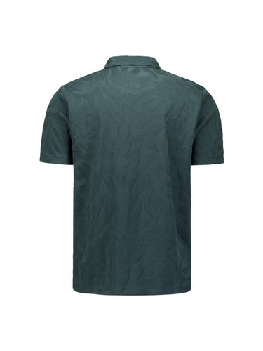 Polo Half Zip Short Sleeve Jacquard XXL Regular Fit - Dark Steel