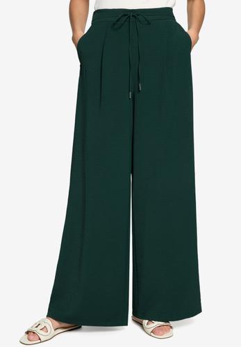 Stoffhose mit Bindegürtel 30 Inch 36 - Green Forest