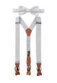 Set Hosenträger+Fliege Micro OS - Silber