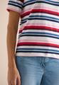 Kurzarm Shirt mit Multicolor Streifen XL - Universal Blue