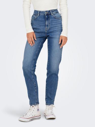 ONLEMILY STRETCH HW ST AK DNM CRO571NOOS 25/32 Gerade geschnitten - Medium Blue Denim