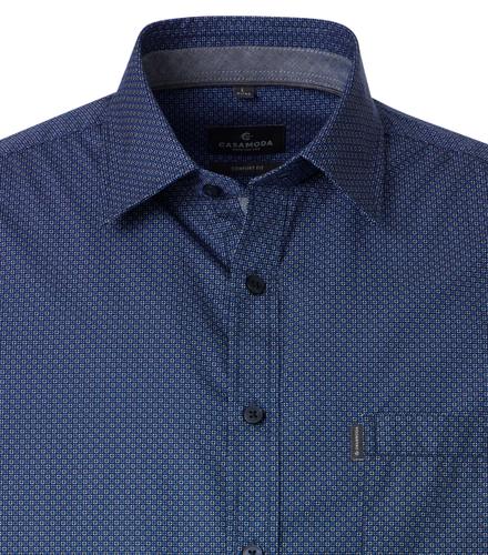 Freizeithemd Kurzarm XXL Casual Fit - Blau