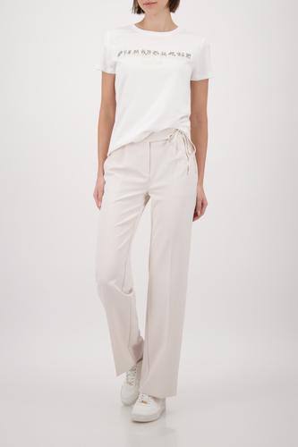T-Shirt mit Strasssteinen 38 - Off-white