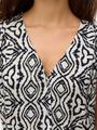 VMMENNY SL V-NECK TOP WVN BOO XS Normal geschnitten - Birch