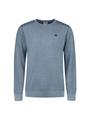 Pullover Crewneck Plated Structure Knit M Regular Fit - Dusty Blue