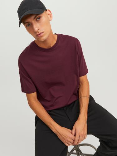 JJEORGANIC BASIC TEE SS O-NECK NOOS M Normal geschnitten - Port Royale