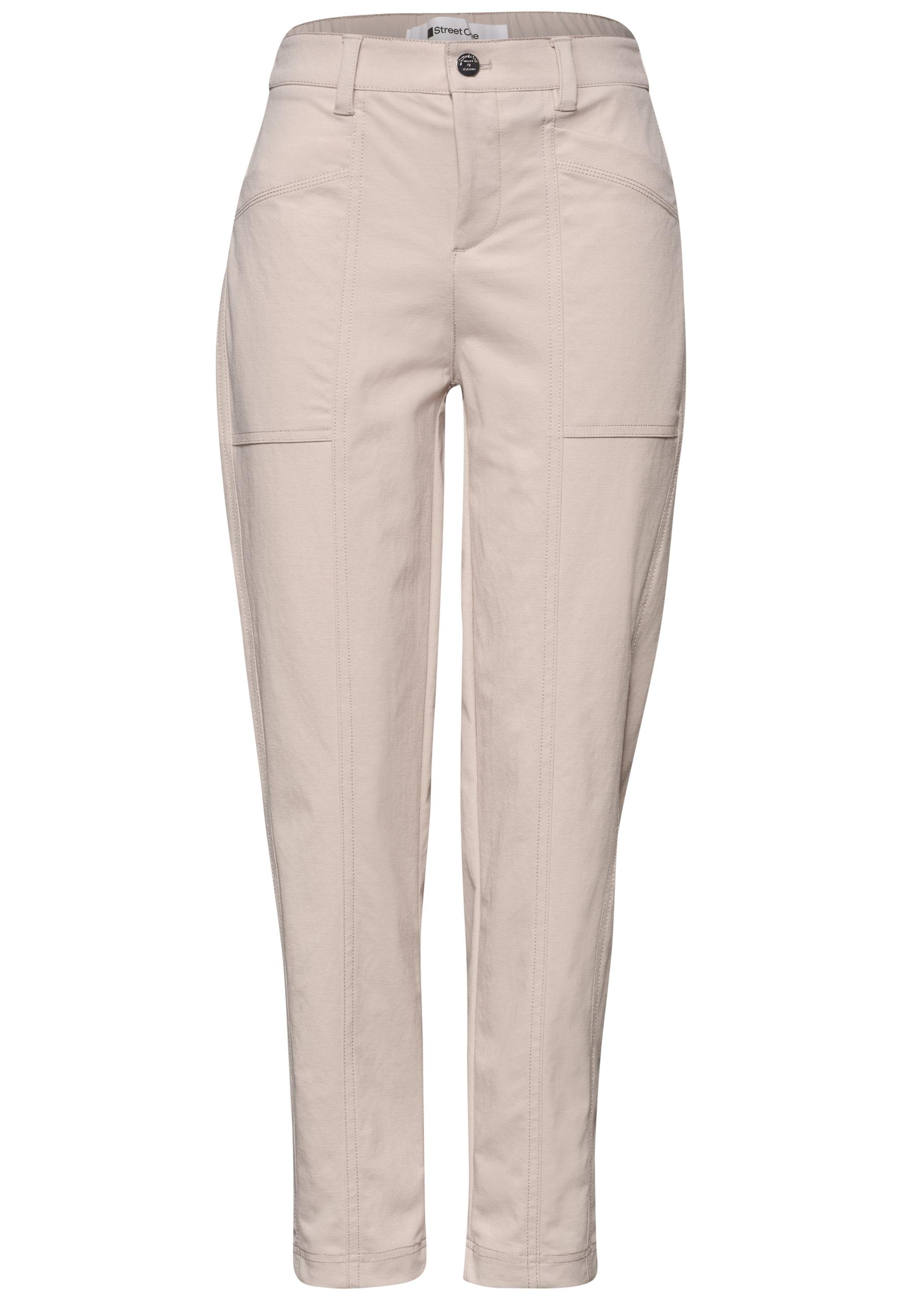High Waist Barrel Leg Hose im Casual Fit 44/28 - Clay Sand