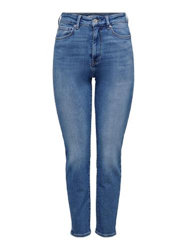 ONLEMILY STRETCH HW ST AK DNM CRO571NOOS 25/32 Gerade geschnitten - Medium Blue Denim