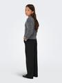 KOGPIUMO GLITTER L/S O-NECK KNT 146/152 Normal geschnitten - Black
