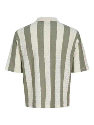 JORTYLER KNIT SS POLO PLS EU3XL US1XL Locker geschnitten - Sea Salt