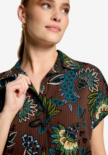 Bluse kurzarm mit Print
