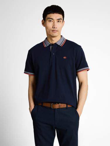 Piqué Poloshirt mit Logo-Print