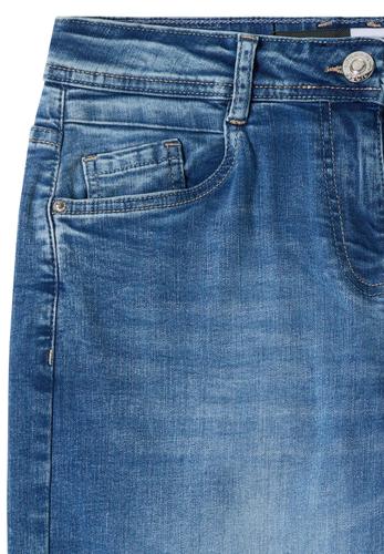 High Waist Barrel Leg Jeans im Loose Fit 34/28 - Mid Blue Wash