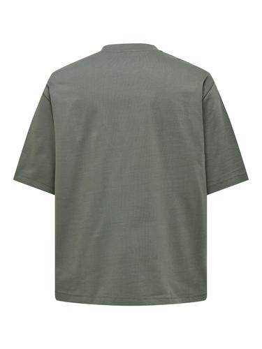 ONSMILLENIUM OVZ SS TEE NOOS L Locker geschnitten - Castor Gray