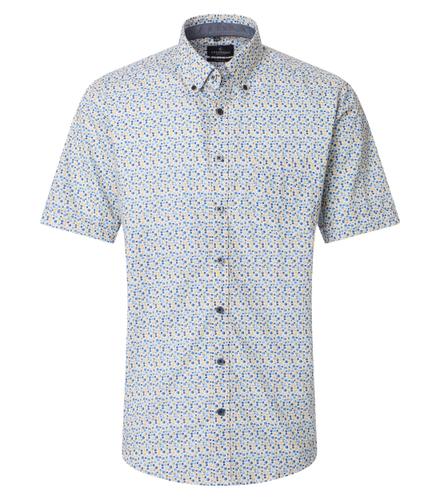 Freizeithemd Kurzarm XXL Casual Fit - Gelb