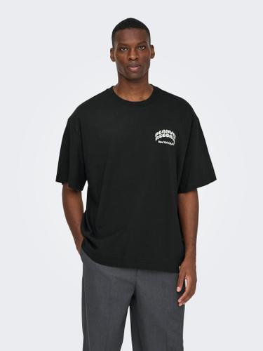 ONSPEANUTS BACK LIFE OVZ SS LIC TEE