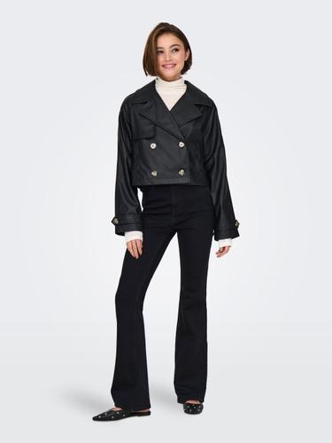 ONLAMIA FAUX LEATHER JACKET CC OTW XL - Black