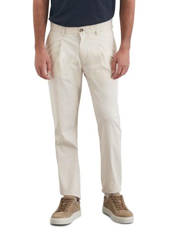 Hose Model Morot jogger pleats 30 32 Tapered Fit - Gray Silk