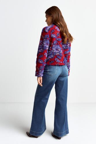 Boucl� jacket Rot S