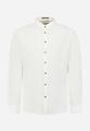 Shirt With Linen Granddad M Regular Fit - White