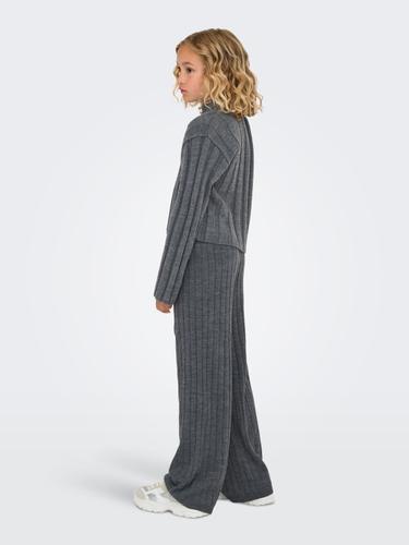 KOGTESSA PANT KNT 146/152 Locker geschnitten - Dark Grey Melange
