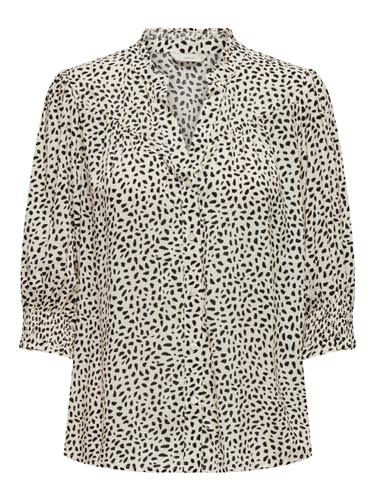 ONLRAYA 3/4 SHIRT WVN NOOS L Normal geschnitten - Cloud Dancer