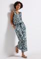 Gemusterte Wide Leg Hose