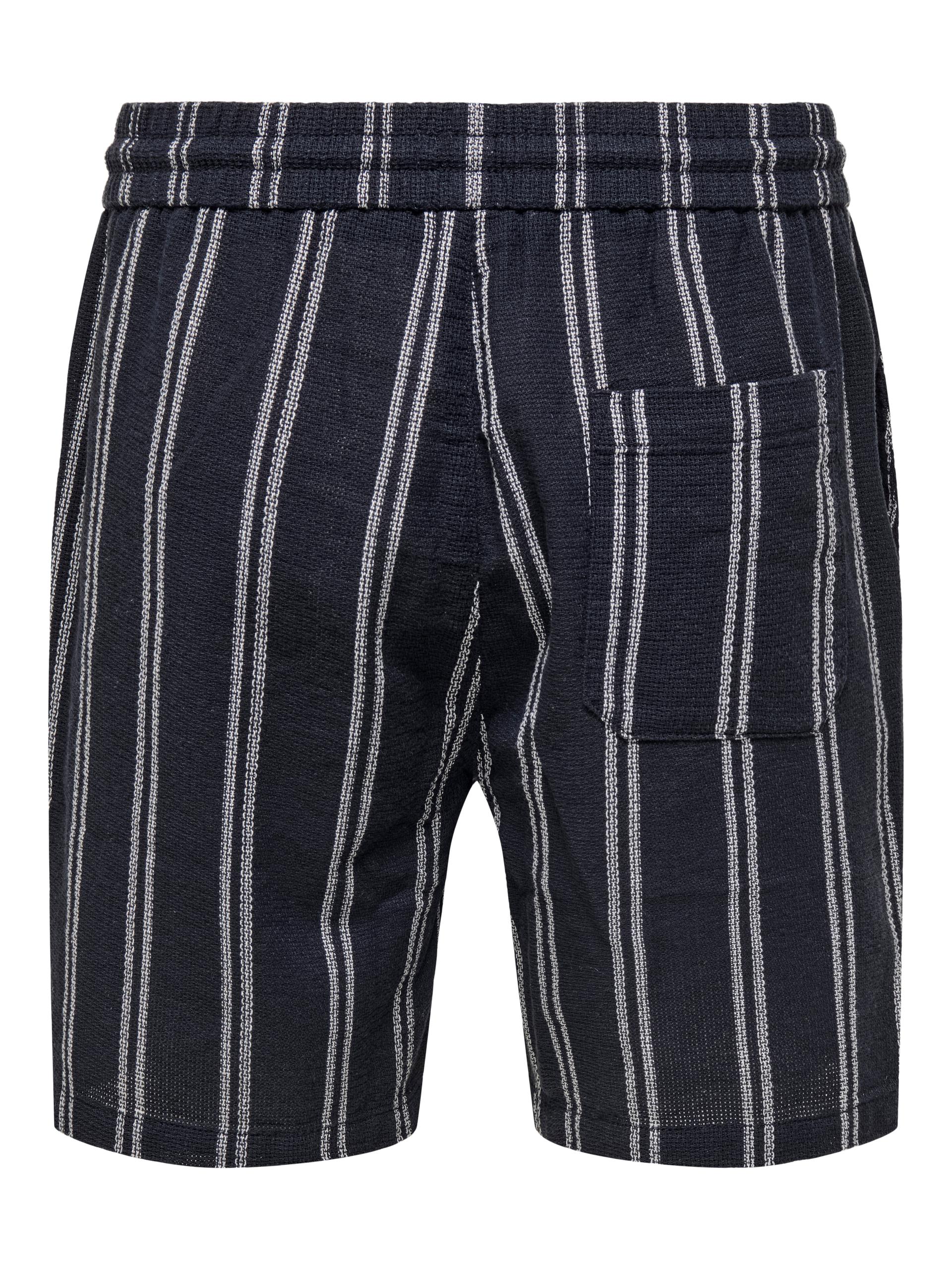 ONSTREV LIFE REG STRU STRIPE SHORTS NOOS L Normal geschnitten - Dark Navy