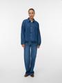 VMELORA LS DENIM SHIRT YO326 L Box Fit - Medium Blue Denim