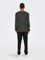 ONSERIC REG 12 STRUC CREW KNIT NOOS M Normal geschnitten - Grey Pinstripe