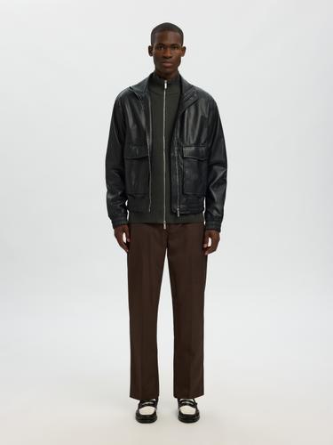 SLHDANE LS KNIT STRUCTURE FULL ZIP NOOS