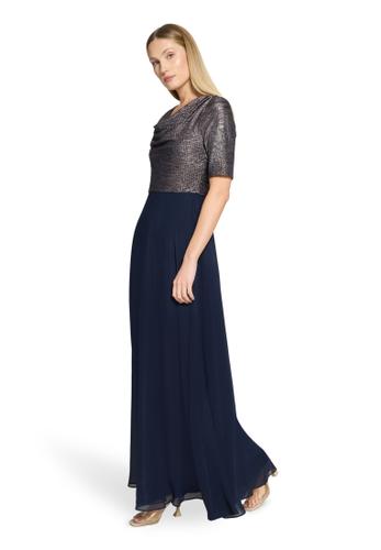 Abendkleid 42 Ausgestellt - Patch Dark Blue/Dark Blue