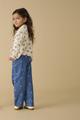 KMGPIERCE WIDE BOW JEANS DNM YOK 128 Weite Passform - kurz geschnitten - Medium Blue Denim