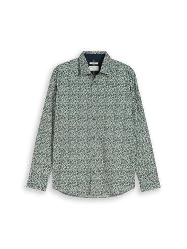 Fitted Hemd mit Muster XL Slim Fit - Mint Round Design