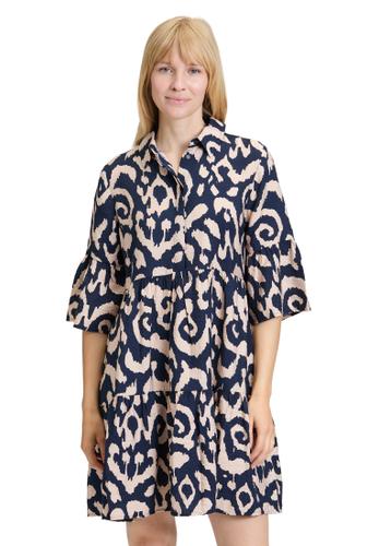 Stufenkleid 38 Lässig - Dunkelblau/weiß
