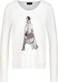 Langarmshirt mit Print 44 - Off-white