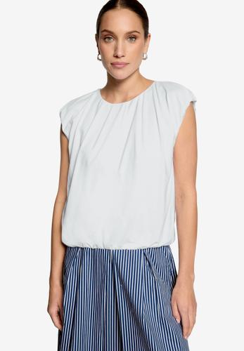 Cropped-Shirt mit Rundhalsausschnitt