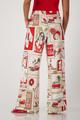Hose mit Polaroid-Print 42 - Red Gemustert