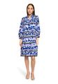Stufenkleid 42 Ausgestellt - Blau/beige