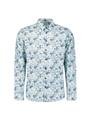 Shirt Allover Printed Yarn Dyed Dobby XL Regular Fit - Blue