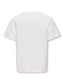 KOGJOANNA LIFE SS LOOSE PRINT TOP JRS 158/164 Locker geschnitten - Cloud Dancer