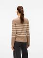 VMSABA PLAIN LS O-NECK PULLOVER GA NOOS S Normal geschnitten - Silver Mink