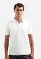 Polo Short Sleeve Jacquard M Regular Fit - White