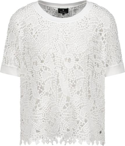 Pullover mit Spitzenmuster 44 - Cream