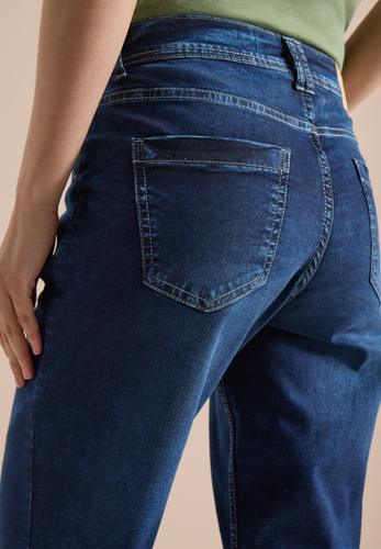 3/4 Wide Leg Jeans im Loose Fit 29/3/4 Hosen - Mid Blue Used Wash
