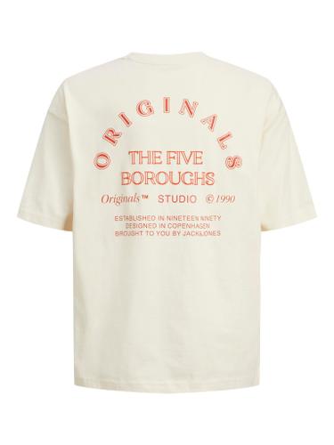 JORBROOKLYN BACK TEE SS CREW NECK JNR Weiß 164