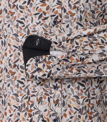 Freizeithemd XXL Casual Fit - Braun