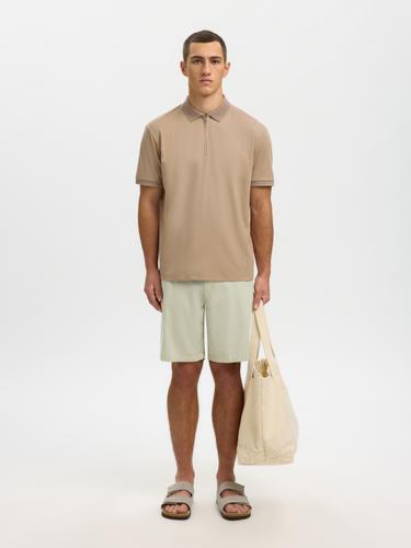 SLHFAVE ZIP SS POLO NOOS