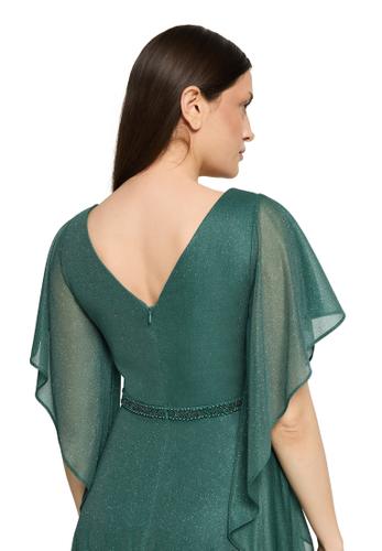 Abendkleid 42 Leicht tailliert - Green/Grey
