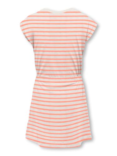 KOGTRINE Y/D STRUCTURE S/S DRESS JRS 158/164 Normal geschnitten - Cloud Dancer